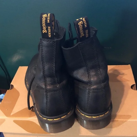 Dr. Martens Black Combat Boots - Picture 2 of 5